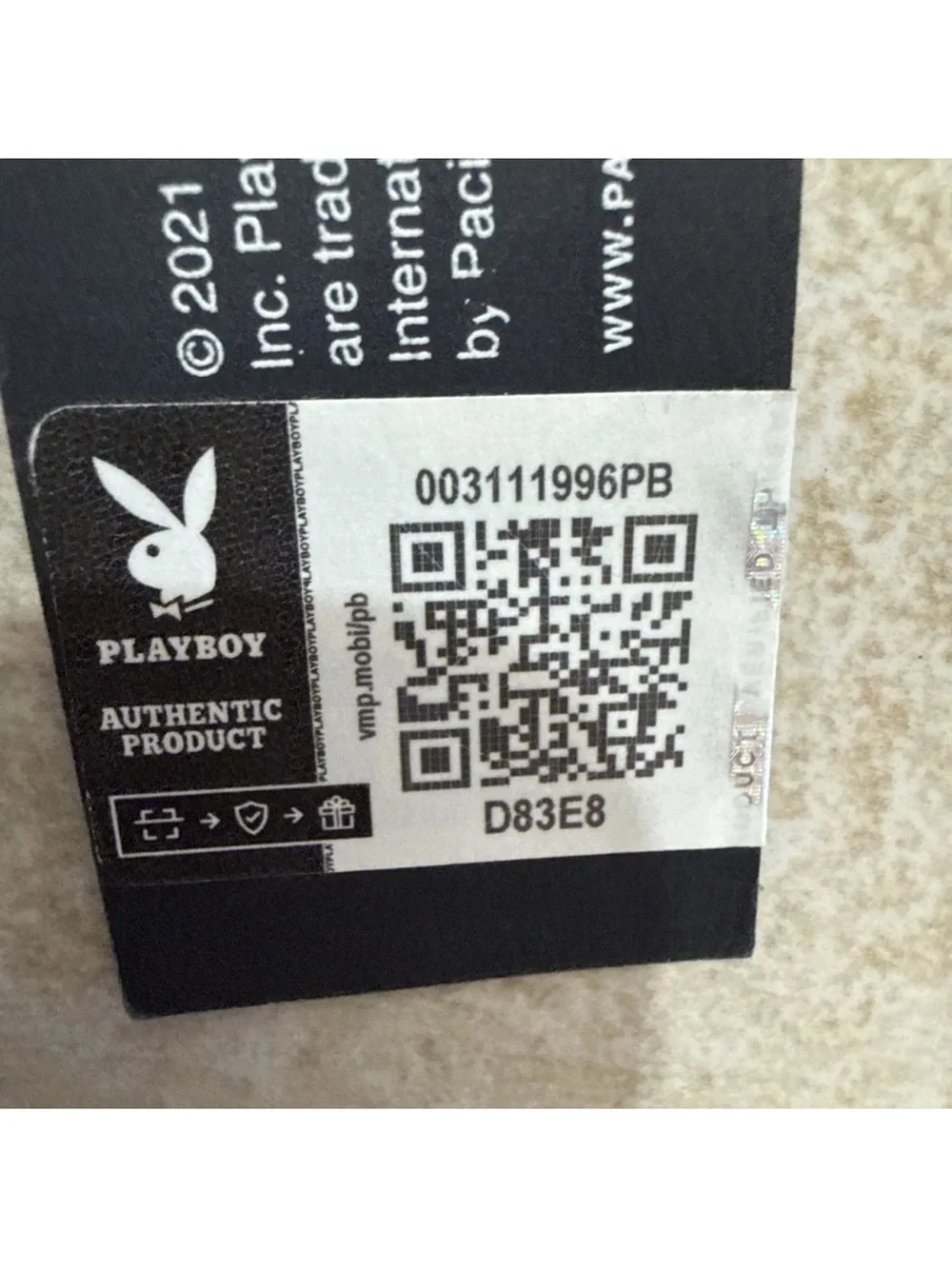 Playboy Black Crossbody Shoulder Bag with Patterned Monogram -PACSUN